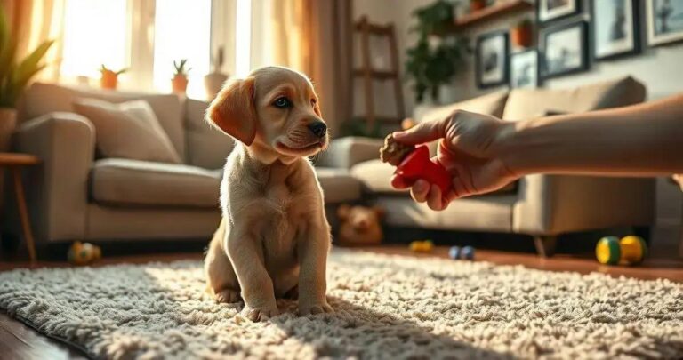 adestramento de cachorro filhote