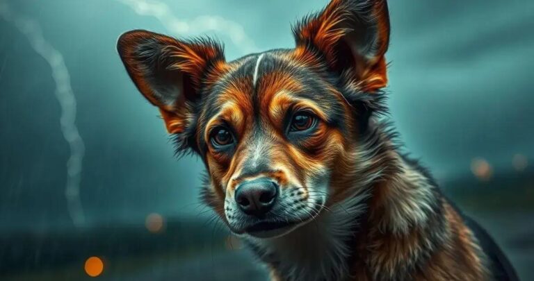 cachorro com medo de fogos