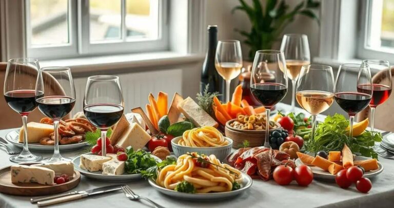 harmonização de vinhos e comidas