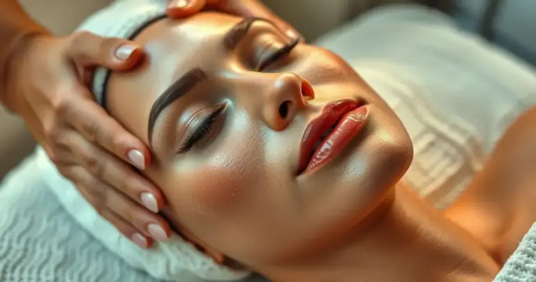 massagem facial rejuvenescedora